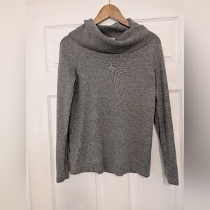 Ann Taylor LOFT Gray Cowl Neck Sweater Women's Size Small